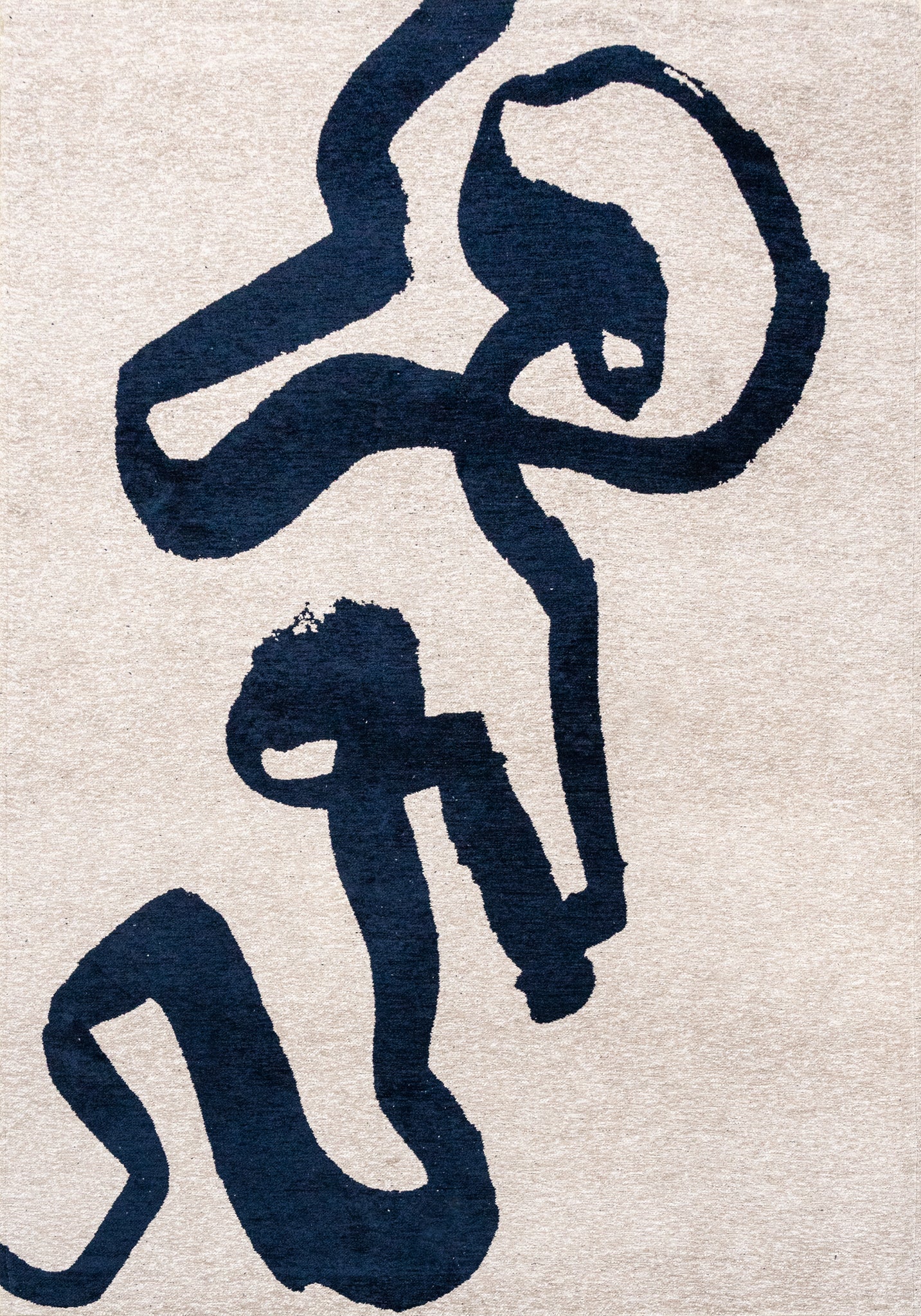 Louis de Poortere Craft Ribbon Sea Ink 9849