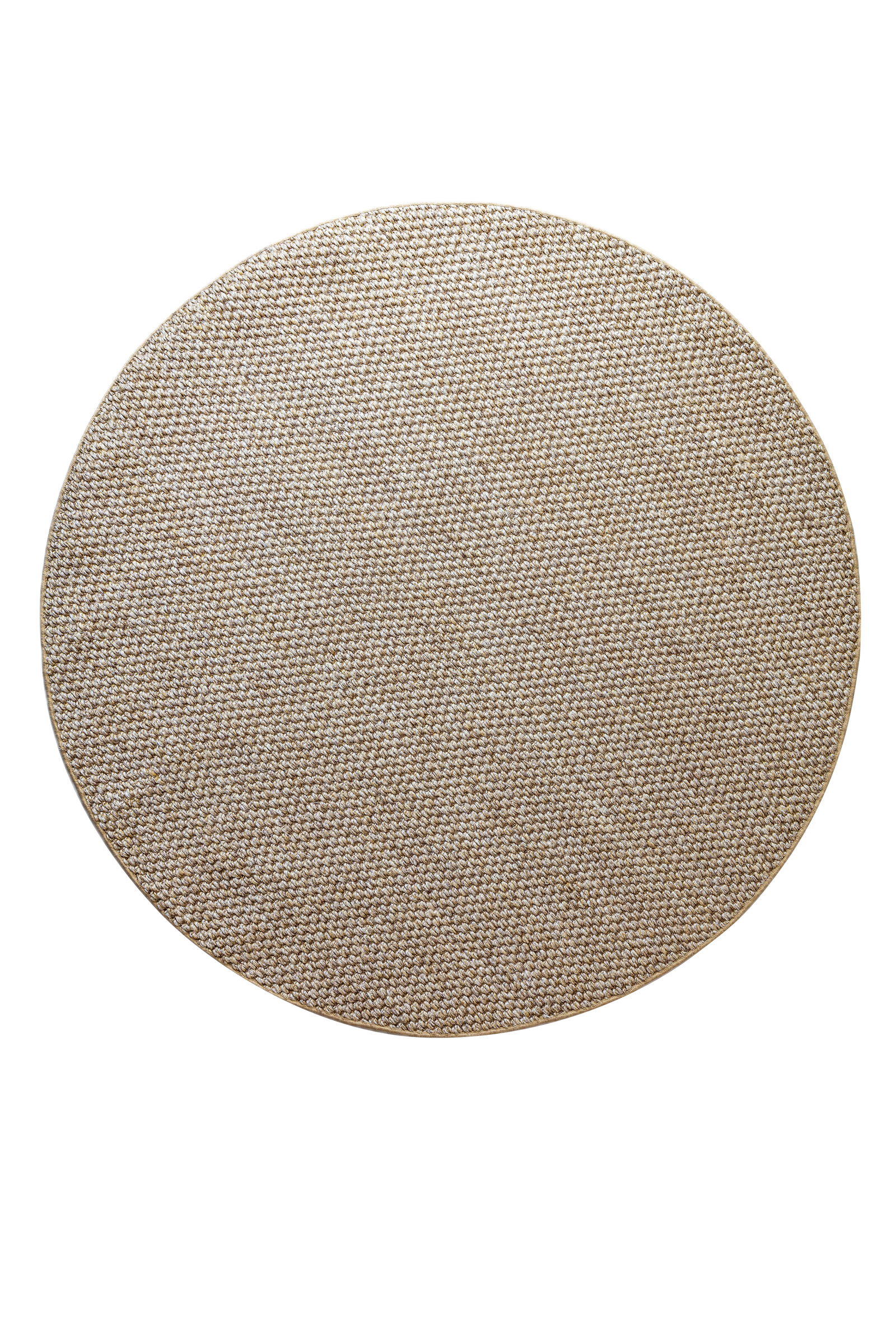 Massimo Belize Natural tapis en sisal, version ronde, vue de dessus