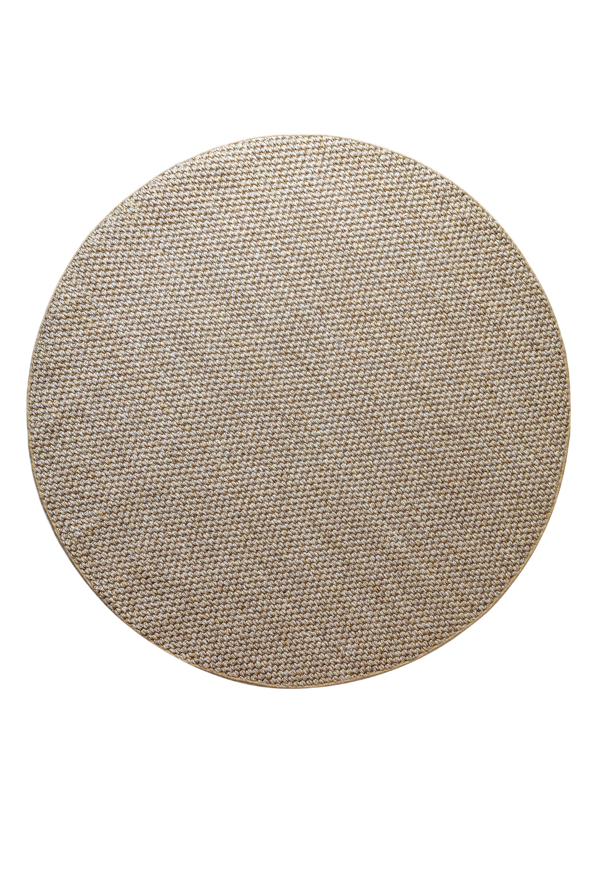 Massimo Belize Natural tapis en sisal, version ronde, vue de dessus