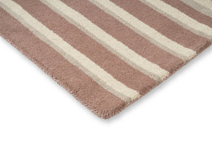 Tapis Brink & Campman Decor Pilar Blush, détail de l'angle et du poil