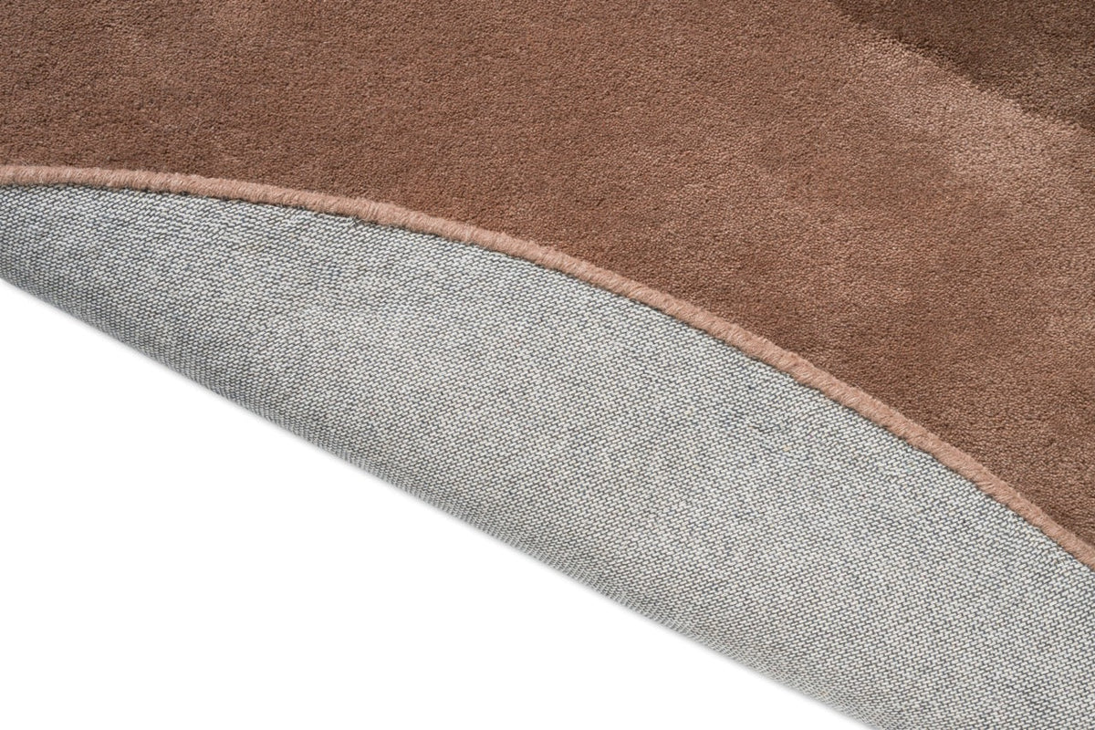 Tapis Brink & Campman Element Lane Red, détail du bord replié et du dos