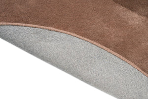 Tapis Brink & Campman Element Lane Red, détail du bord replié et du dos