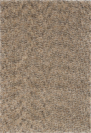 Tapis Brink & Campman Loom Natural beige et crème moucheté de gris et d'anthracite, vue de dessus