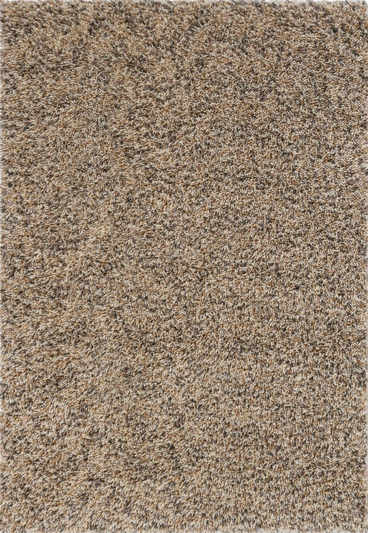 Tapis Brink & Campman Loom Natural beige et crème moucheté de gris et d'anthracite, vue de dessus