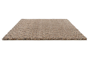 Tapis Brink & Campman Loom Natural beige et crème moucheté de gris et d'anthracite, vue en perspective