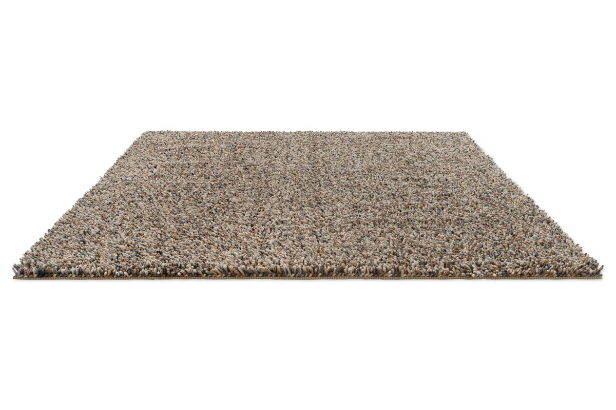 Tapis Brink & Campman Loom Natural Storm gris, taupe et gris bleu, vue en perspective