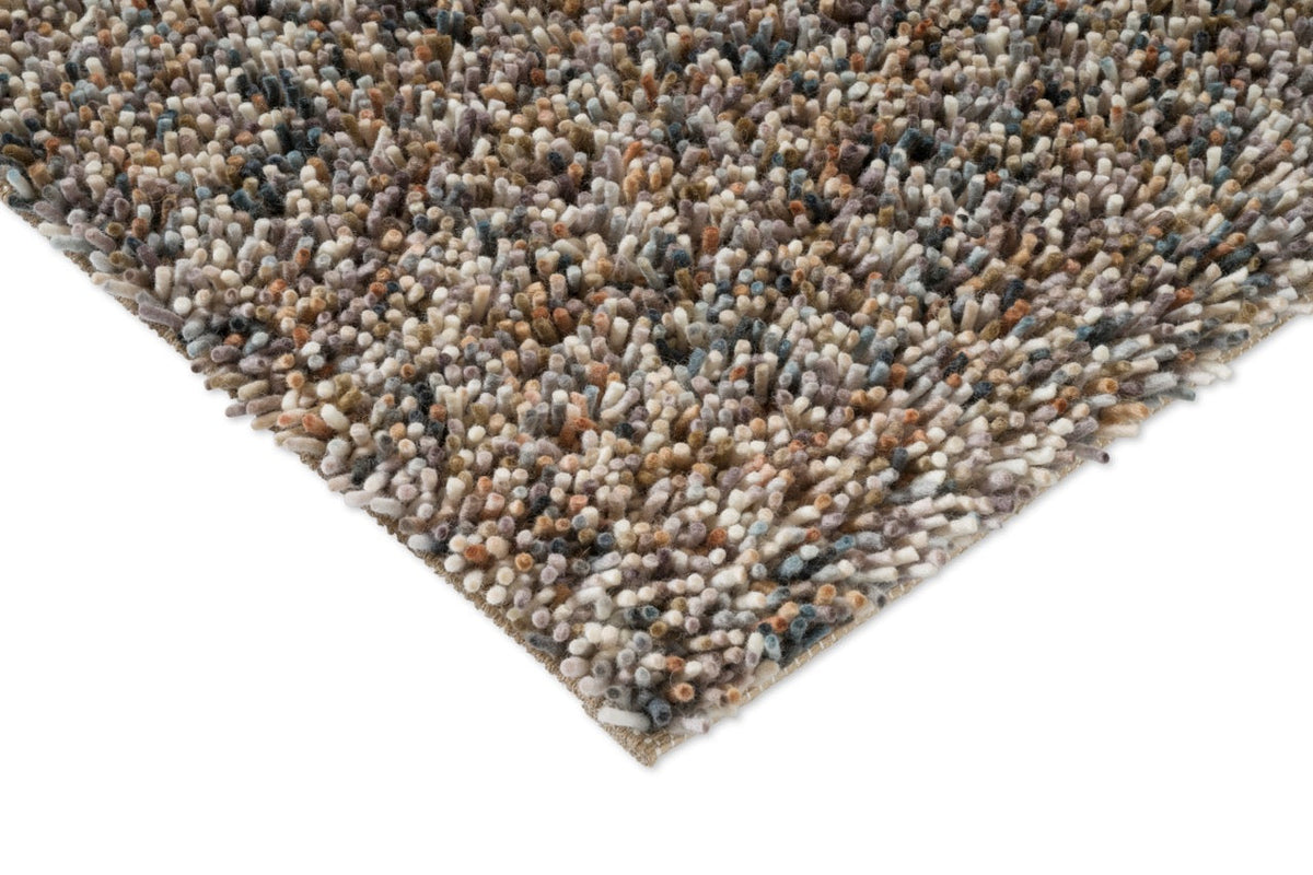 Tapis Brink & Campman Loom Natural Storm, détail de l'angle et du poil