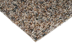 Tapis Brink & Campman Loom Natural Storm, détail de l'angle et du poil