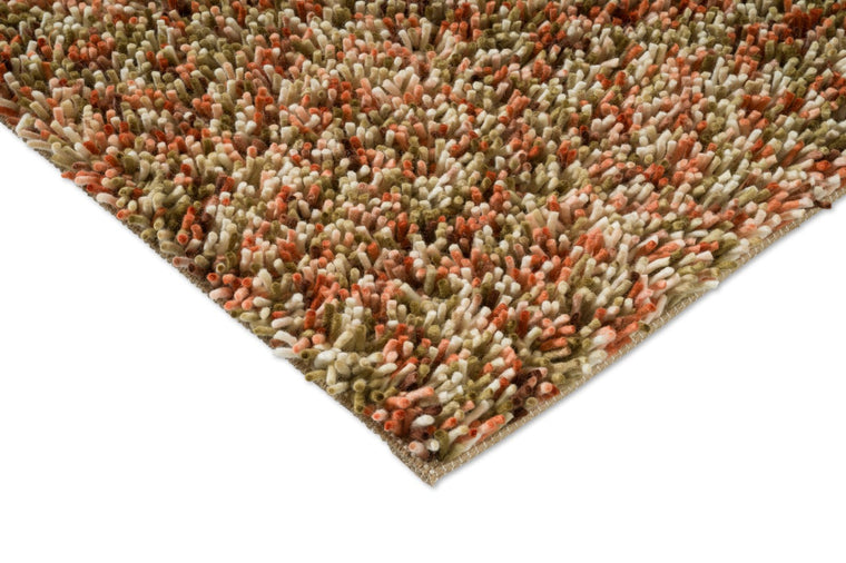 Tapis Brink & Campman Loom Pumpkin, détail de l'angle et du poil