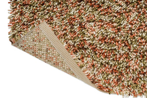 Tapis Brink & Campman Loom Pumpkin, détail de l'angle replié et du dos