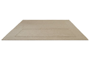 Tapis Brink & Campman Senso Blocks Natural beige sable aux trois blocs en relief, vue en perspective