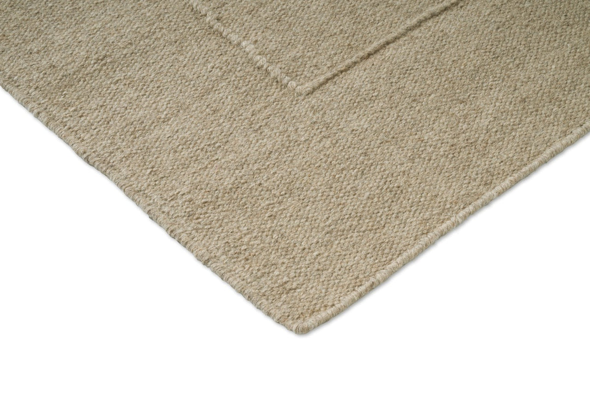 Tapis Brink & Campman Senso Blocks Natural, détail de l'angle et du tissage