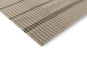 Close-up of rug edge and flatwoven finishing detail