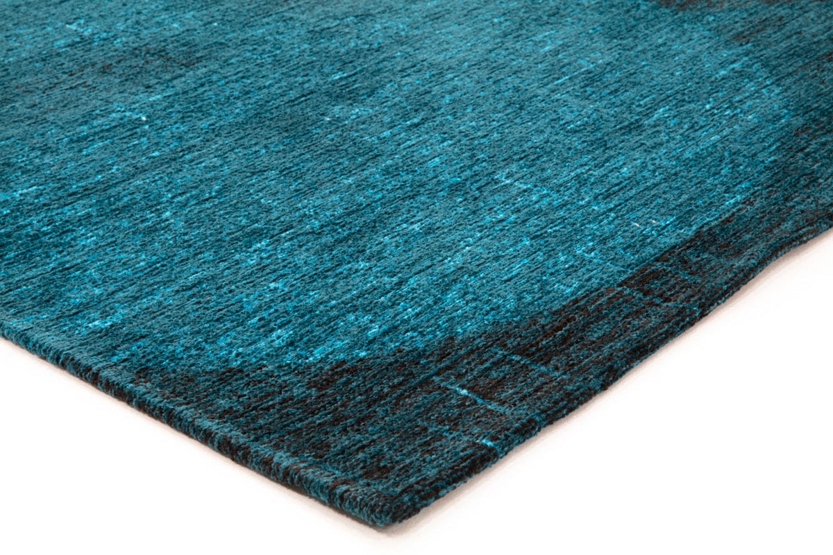 Tapis Acsento Bubbles Blue, détail de l'angle et du poil