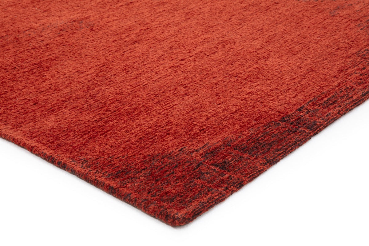 Tapis Acsento Bubbles Brick, détail de l'angle et du poil