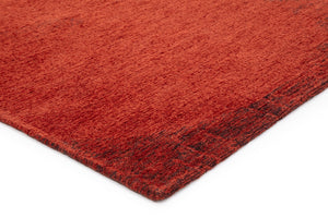 Tapis Acsento Bubbles Brick, détail de l'angle et du poil