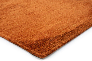 Tapis Acsento Bubbles Cognac, détail de l'angle et du poil
