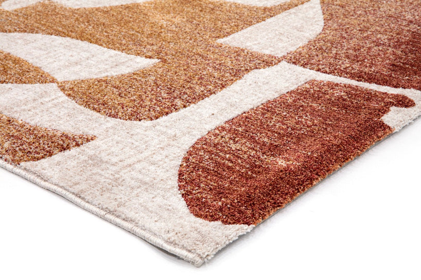Tapis Acsento Duna Multi, détail de l'angle et du poil