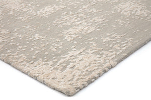Tapis Acsento Laguna Beige, détail de l'angle et du poil