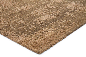 Tapis Acsento Laguna Bronze, détail de l'angle et du poil