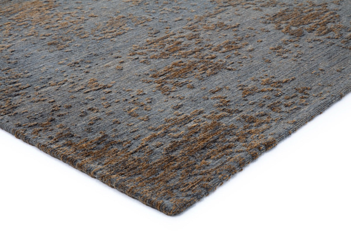 Tapis plat bleu ardoise Acsento Laguna, détail