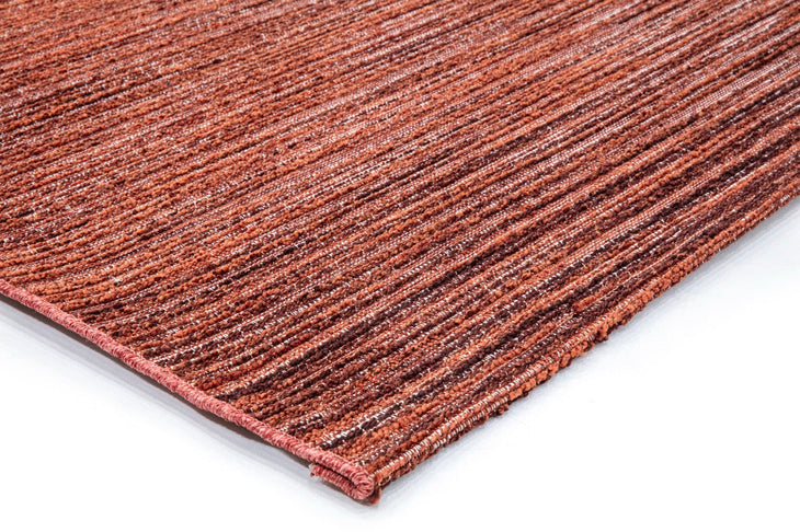 Tapis Acsento Origin Brick, détail de l'angle et du poil