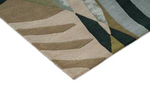 Tapis Harlequin Atelier Lagoon, détail de l'angle et du poil