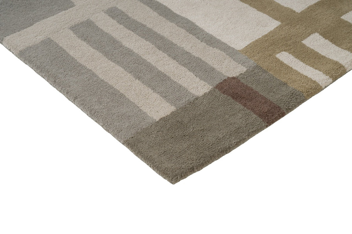 Tapis Harlequin Monolith Sandstone, détail de l'angle et du poil