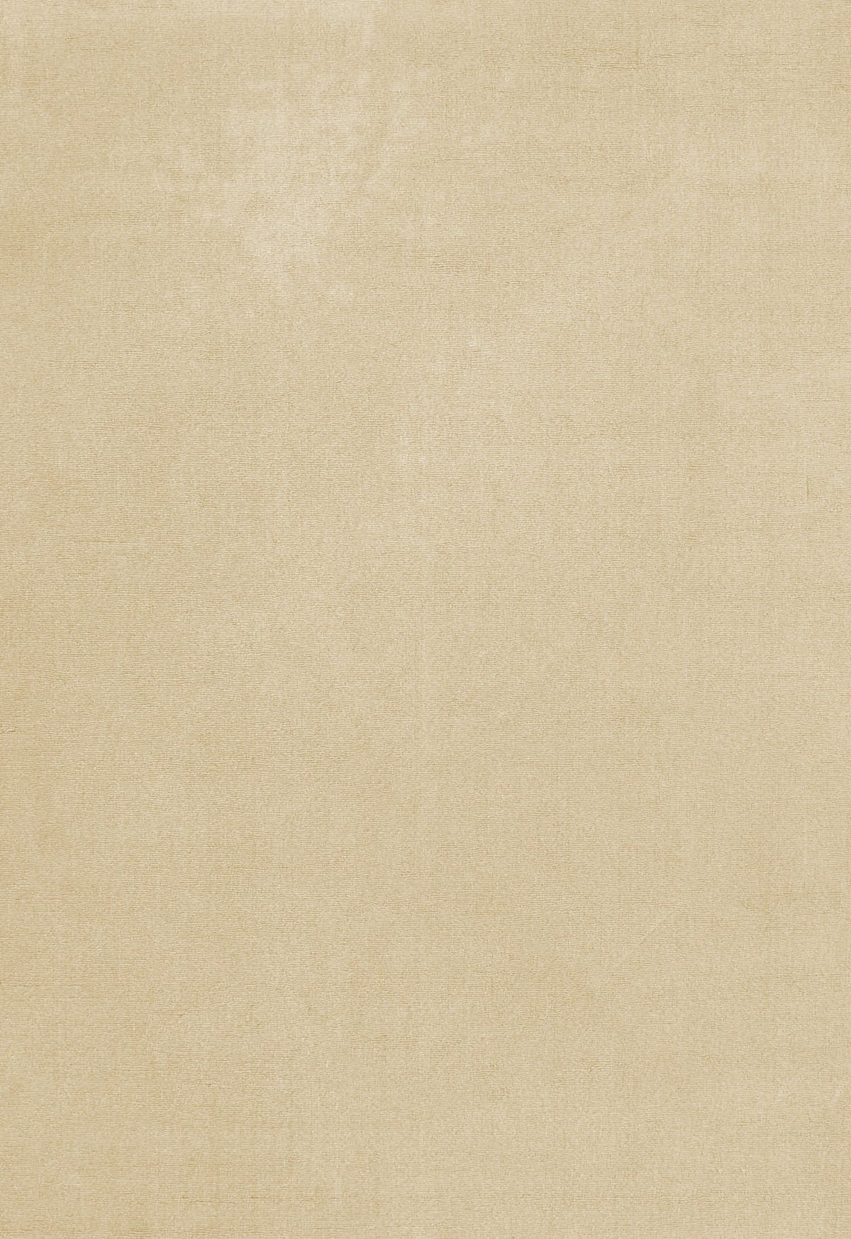 Tapis jaune pâle Layered Solid Wool Soft Yellow, vue de dessus