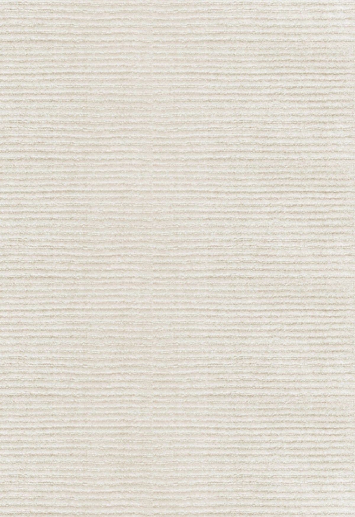 Tapis blanc cassé Layered Drift Wool Bone White, détail de la laine côtelée