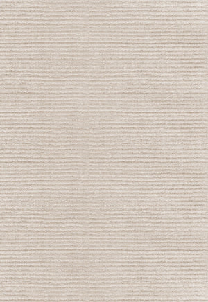 Tapis laine beige Layered Drift Wool Light Oatmeal, détail de la laine côtelée