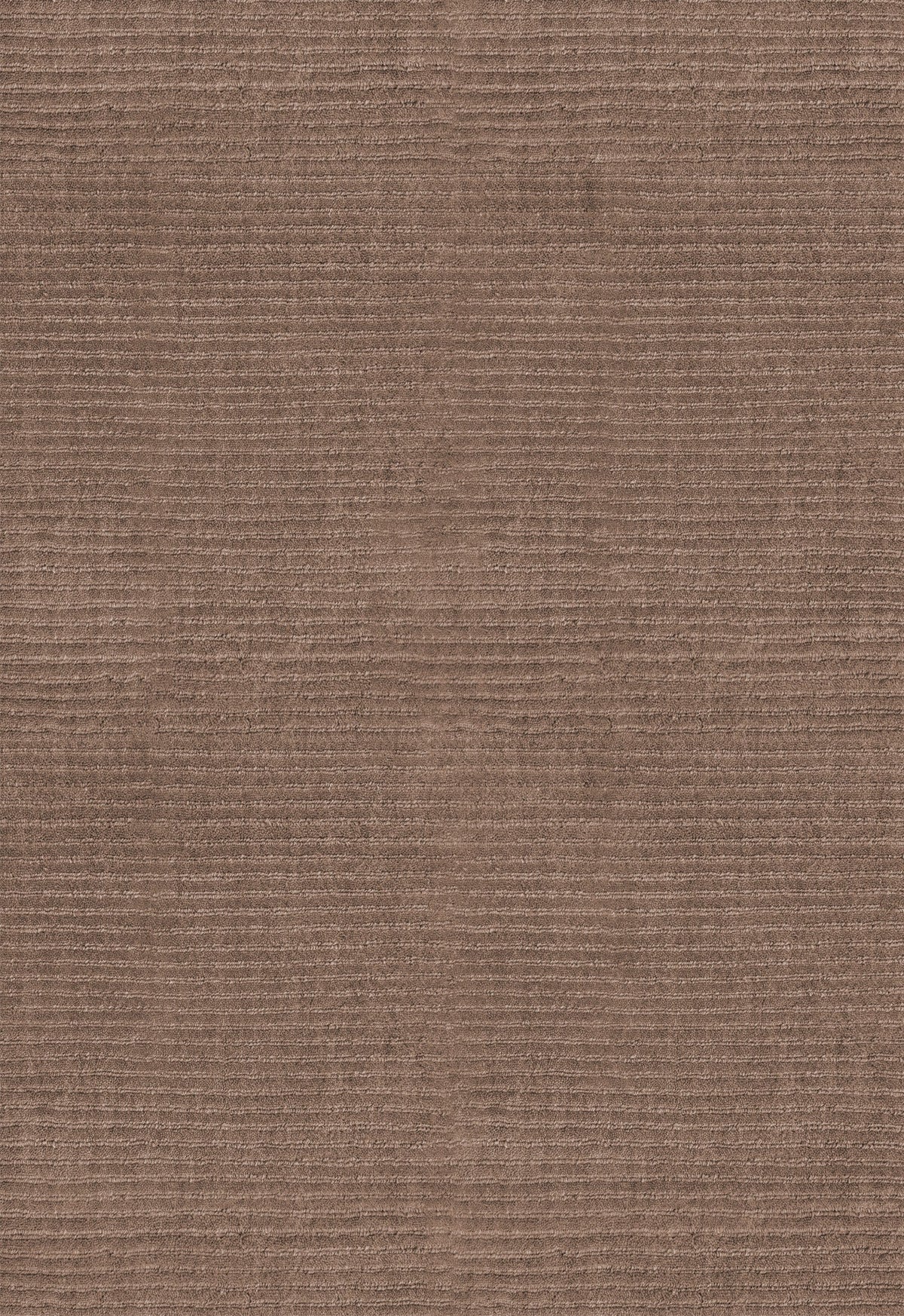 Tapis laine brun noyer Layered Drift Wool Walnut, détail de la laine côtelée