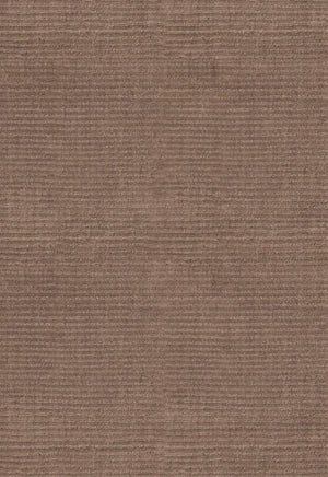 Tapis laine brun noyer Layered Drift Wool Walnut, détail de la laine côtelée