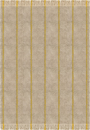 Tapis jaune et avoine Layered Cord Yellow Oatmeal, vue de dessus