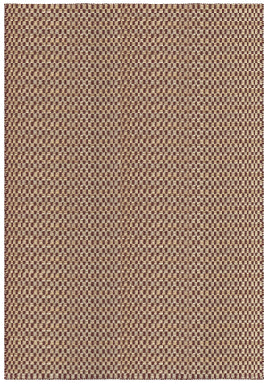 Tapis jute bordeaux Layered Barley Burgundy, vue de dessus