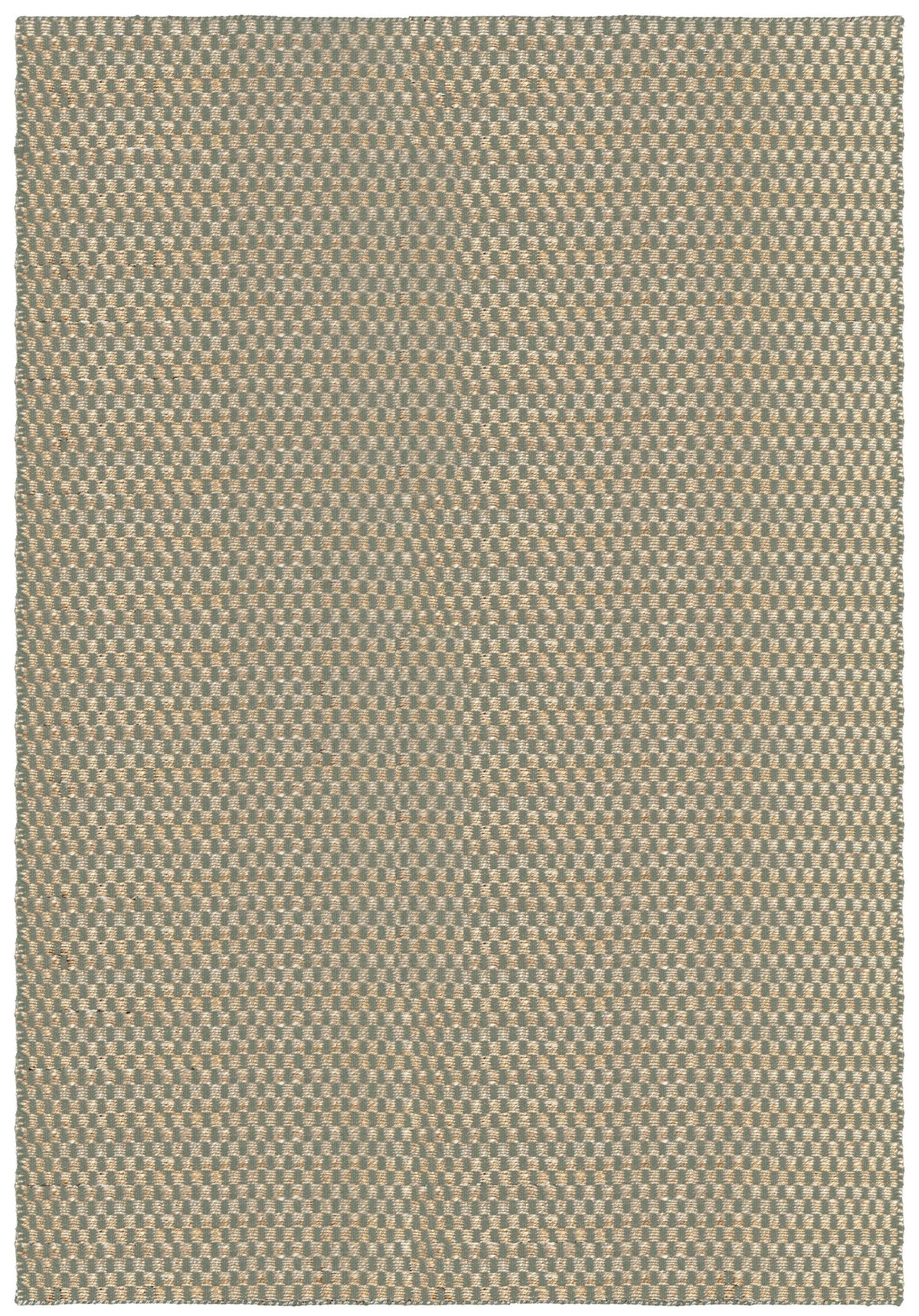 Tapis jute et laine sauge Layered Barley Sage, vue de dessus