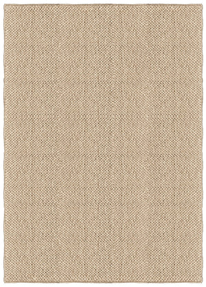 Tapis sisal naturel Layered Basket Weave Natural, vue de dessus