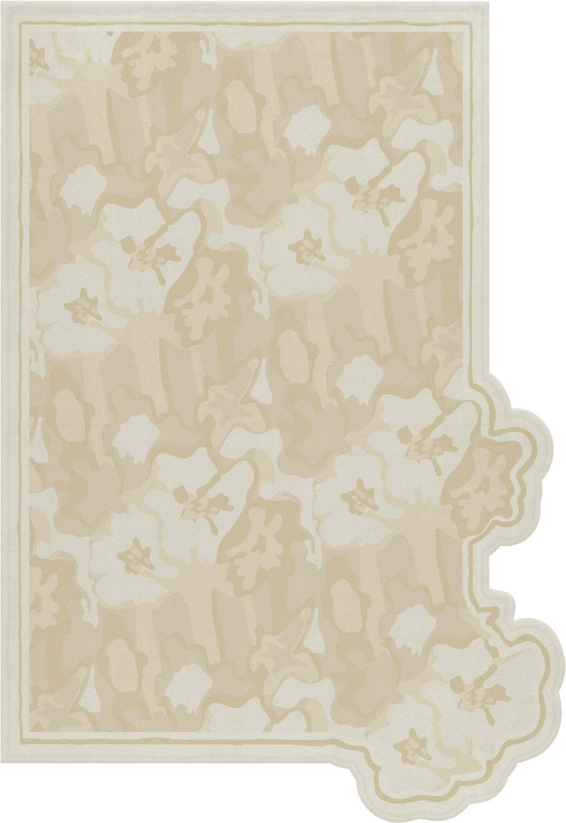 Tapis sable Layered Collina Strada Garden Haze, vue de dessus