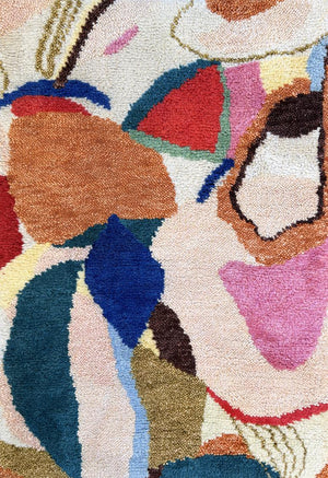 Tapis coloré Layered Heather Chontos Kaleidoscope, vue de dessus