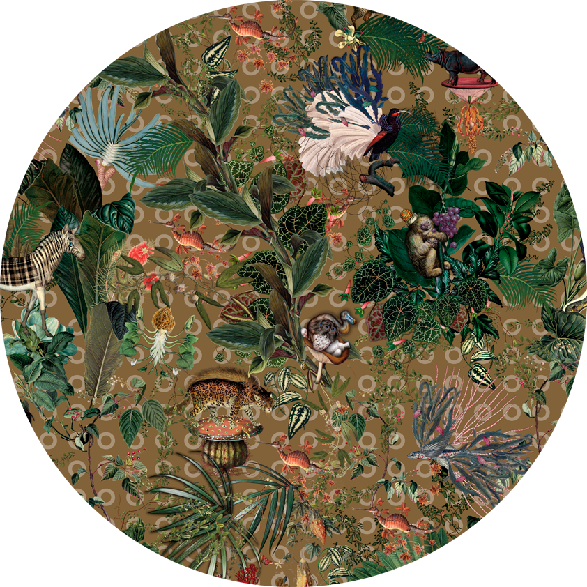 Moooi Carpets Menagerie of Extinct Animals Curry