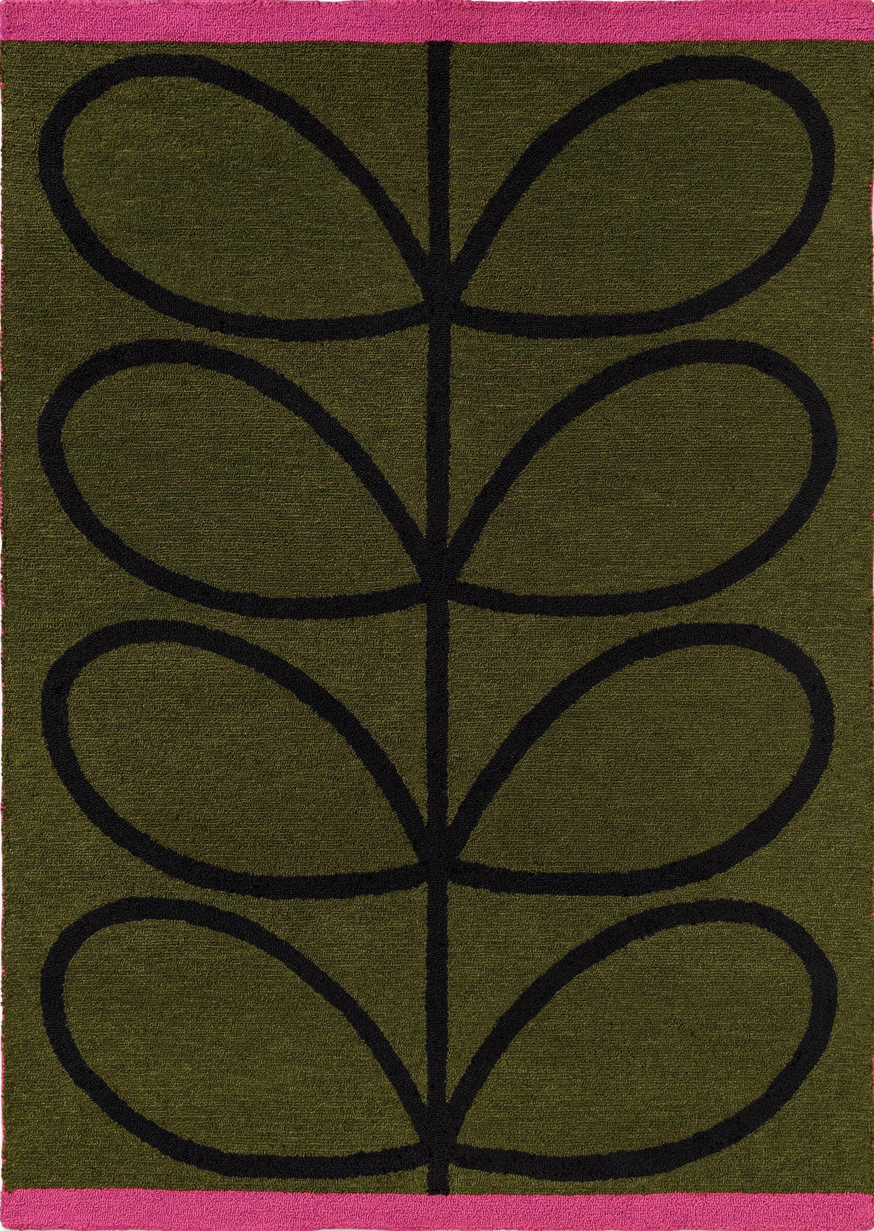 Orla Kiely Linear Stem Olive 464407