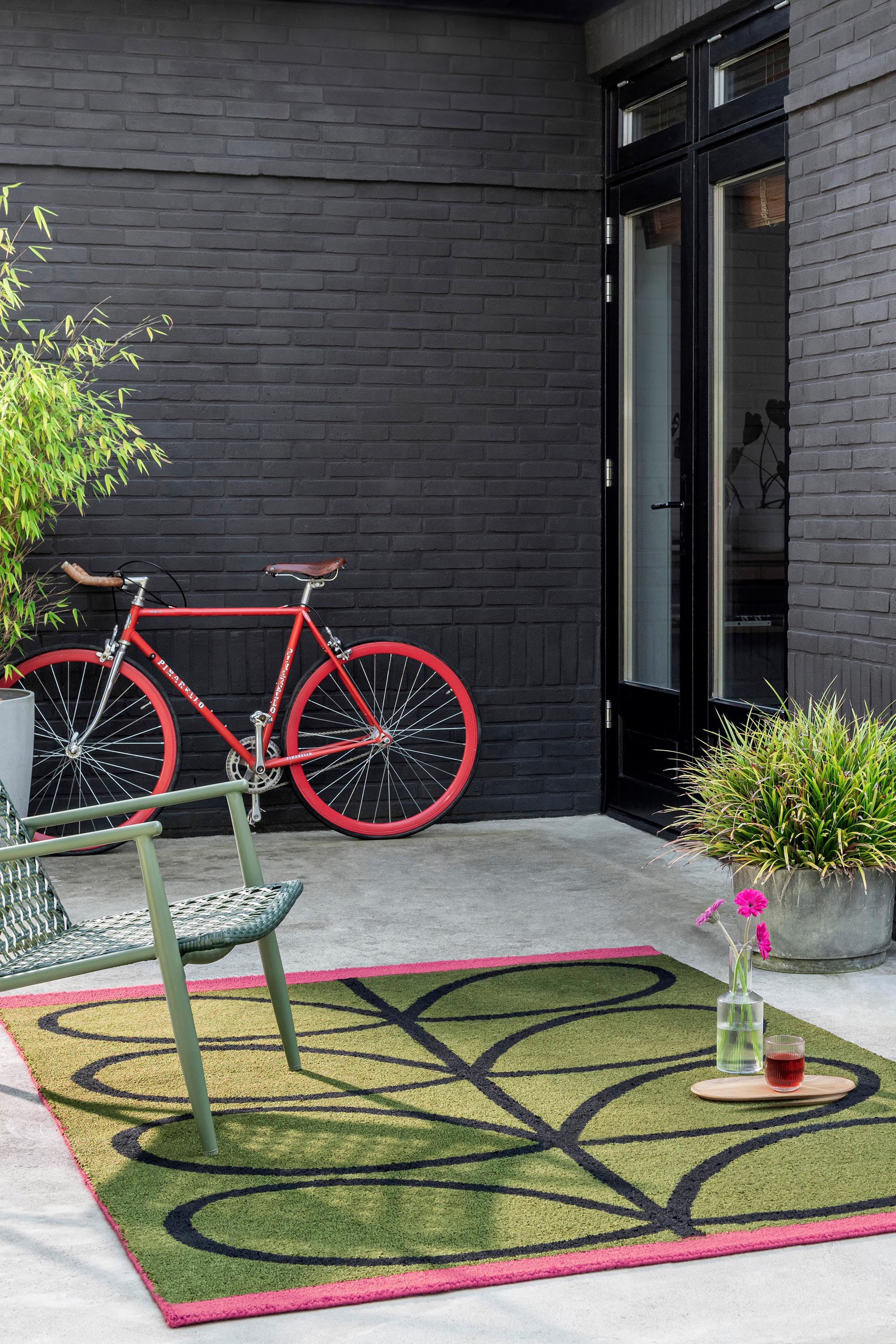 Orla Kiely Linear Stem Olive 464407