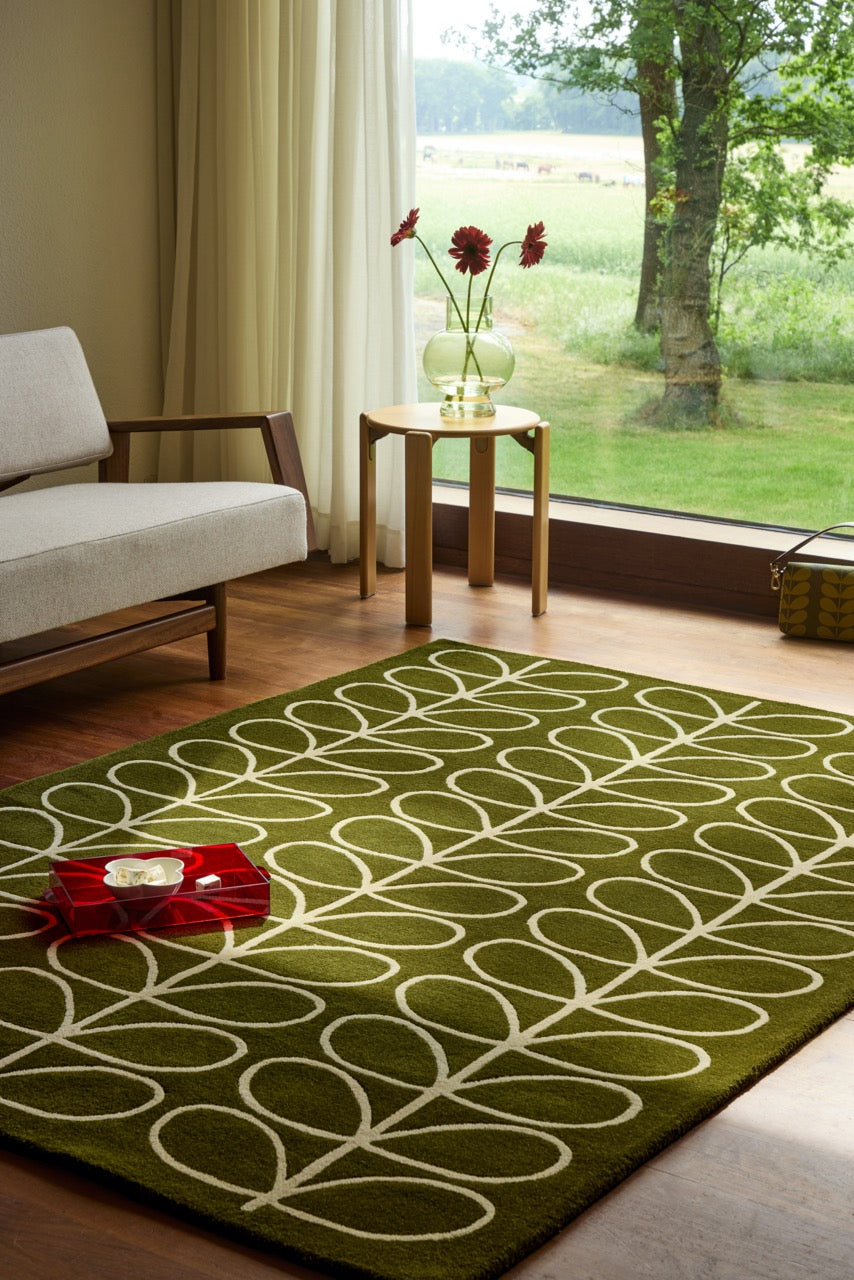 Orla Kiely Linear Stem Olive 060501