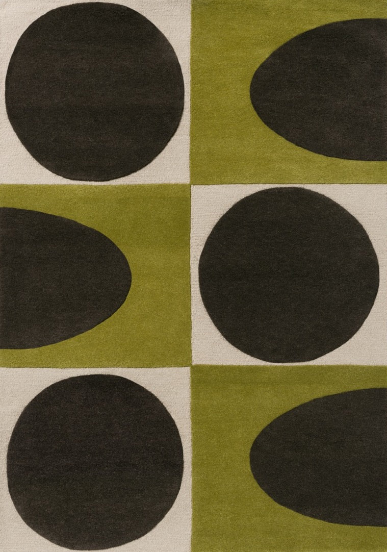 Orla Kiely Spot Square Walnut Lichen 157907