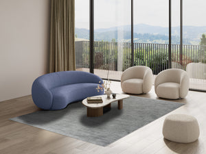 Tapis ras gris flanelle Tapison Home Torino, dans un intérieur