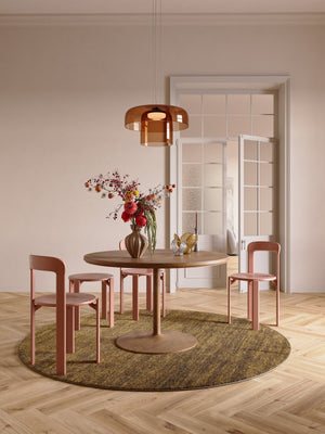 Tapis ras cognac Tapison Home Torino, dans un intérieur