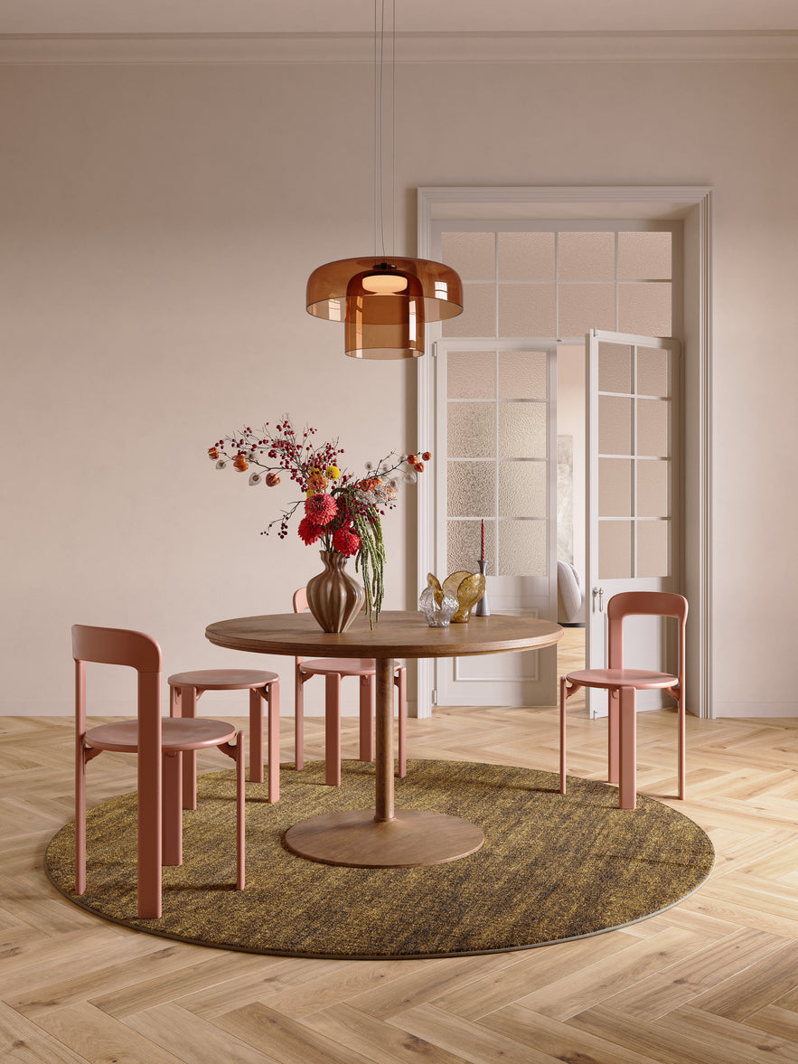 Tapis ras cognac Tapison Home Torino, dans un intérieur