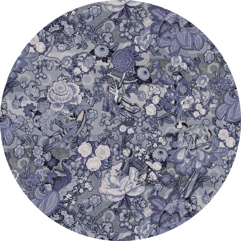 Moooi Carpets Rendezvous Tokyo Blue Ming Blue