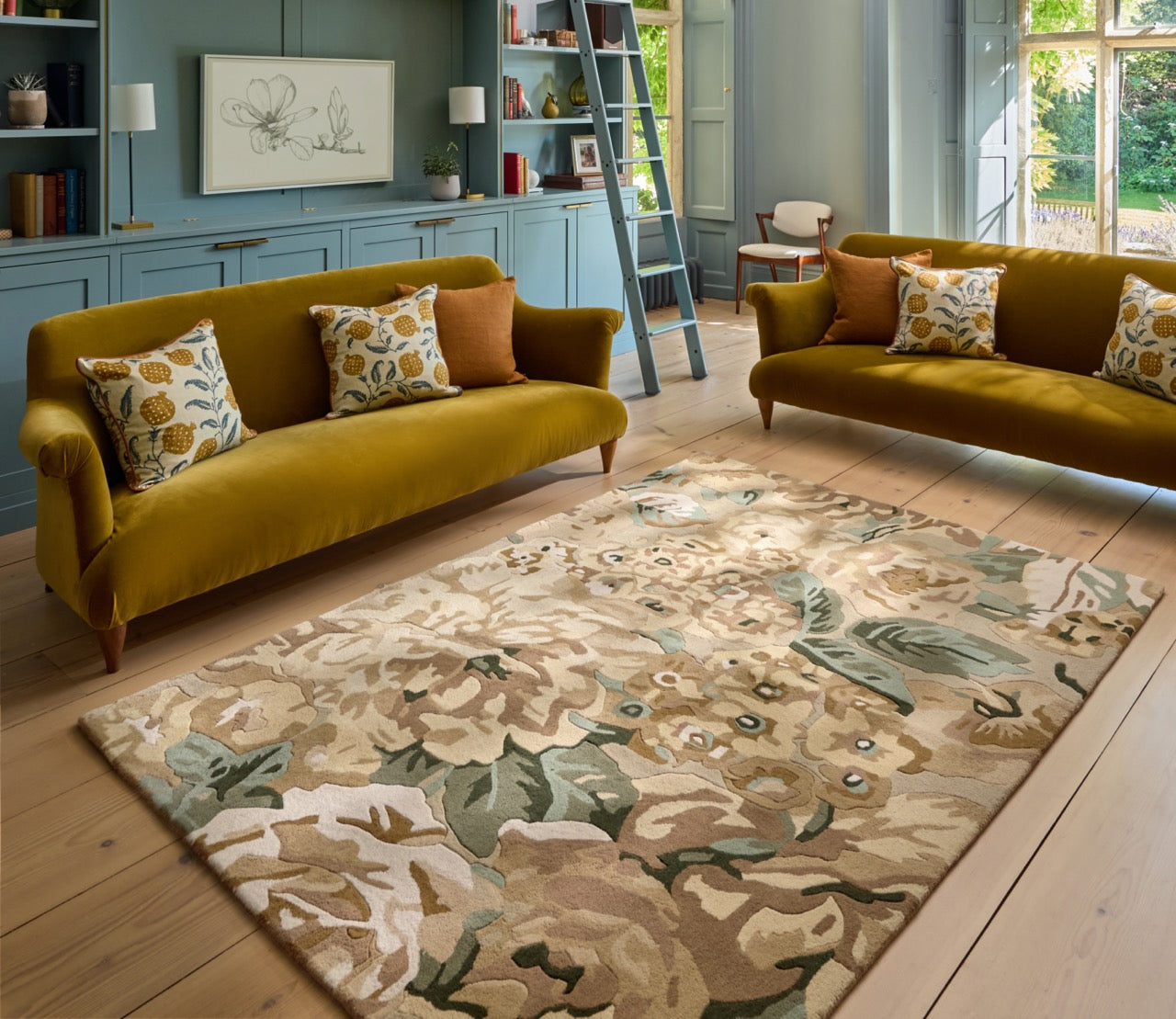 Sanderson Rose & Peony Birch 45001