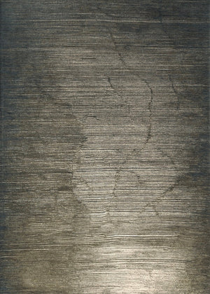 Tapis Acsento Moonshadow Green vert gris à fines lignes horizontales, vue de dessus